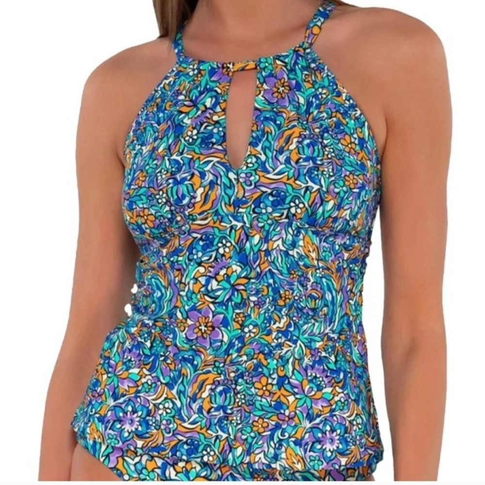 Sunsets Pansy Fields Mia Tankini Top Small